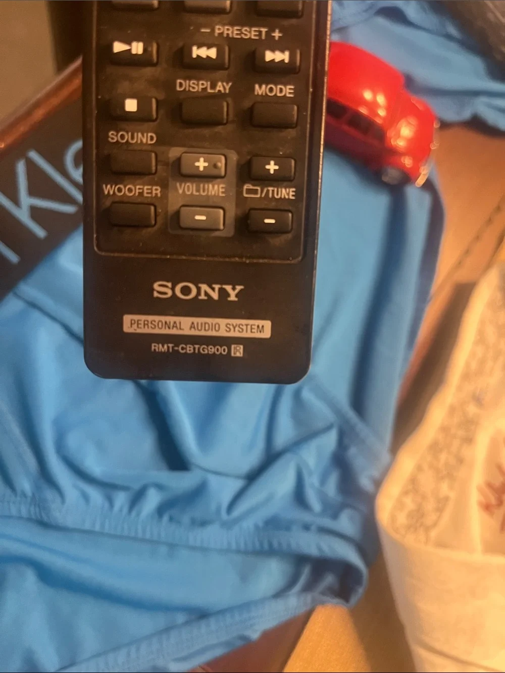 Sony Black Portable Audio System Remote Control rmt - cbtg900 Personal audio